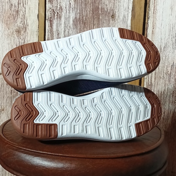 3/$25 Perry Ellis portfolio ultra foam sneaker loafer blue tank lace up men's 5 - Picture 9 of 11